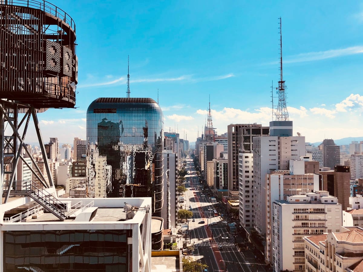 Panoráma mesta Sao Paulo v Brazílii
