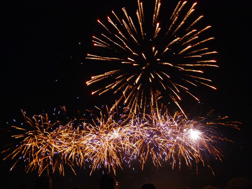 Big Ben and fireworks lighting the London skyline on New Year's Eve